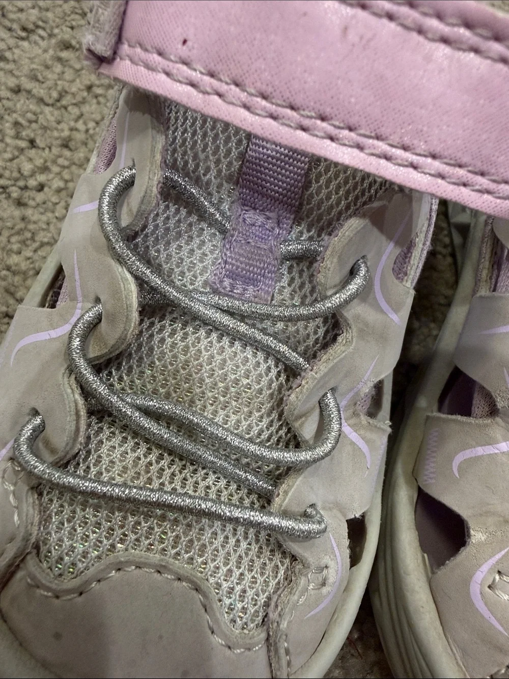 Silver and Lavender Shoes